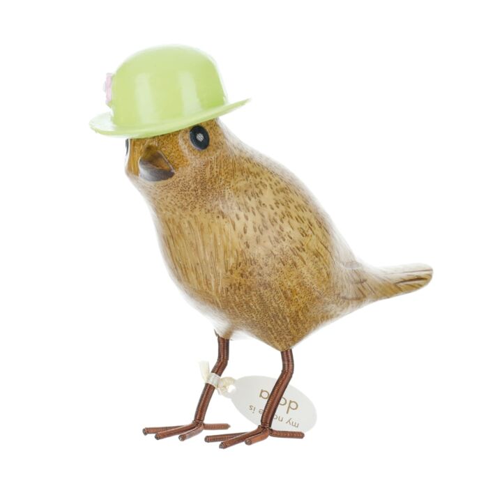 DCUK Garden Birds with Floral Hat - Green
